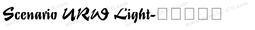 Scenario URW Light字体转换